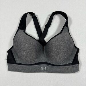 Under Armour HeatGear High-Impact Sports Bra 36c gray black